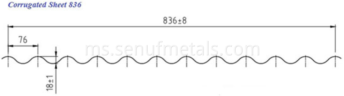 Corrugated Sheet 836